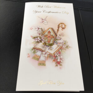 Confirmation Mass Card - Green Design