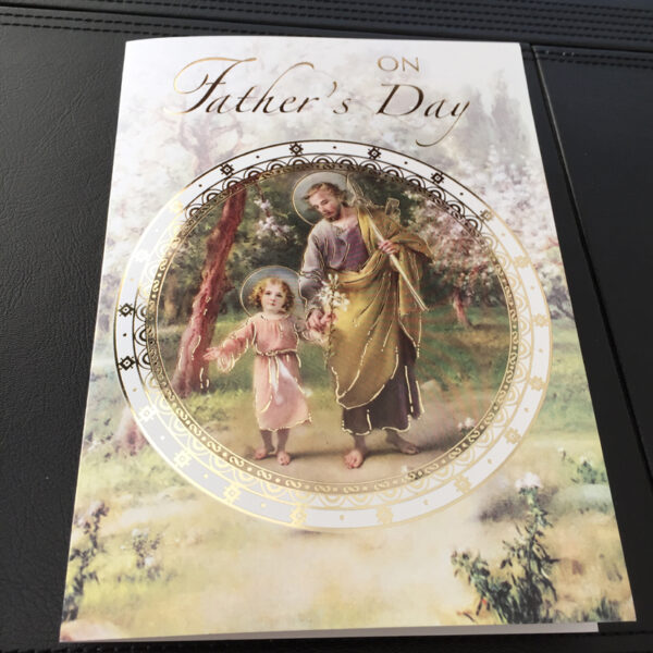 Father's Day Triduum Card - Gold