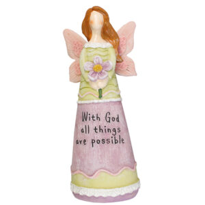 Angel Statue - With God All Things Are Possible