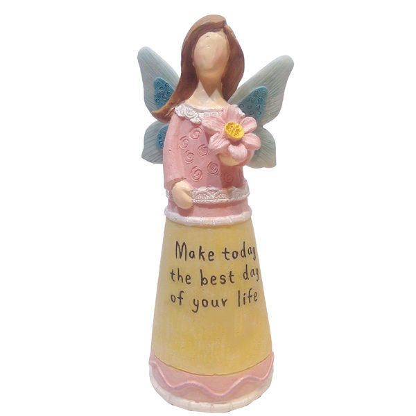 Angel Statue - Make Today The Best Day of Your Life