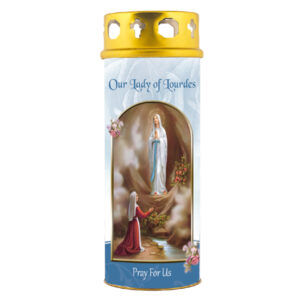 Our Lady of Lourdes Windproof Candle 6.5" (5 Pack)