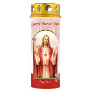 Sacred Heart of Jesus Windproof Candle 6.5" (5 Pack)