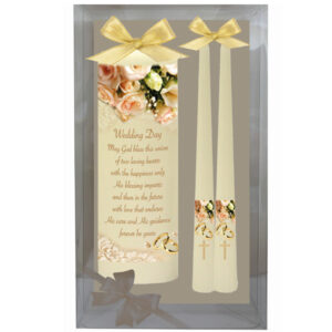 Traditional Ivory Wedding Day Candle Set