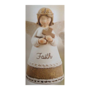 Hand Painted Resin Angel – Faith