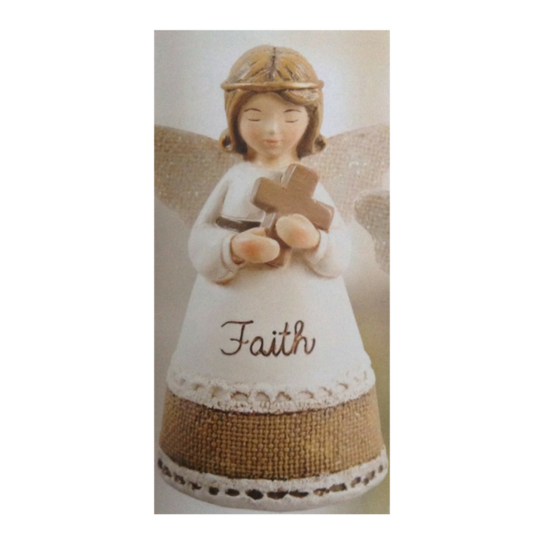 Hand Painted Resin Angel – Faith