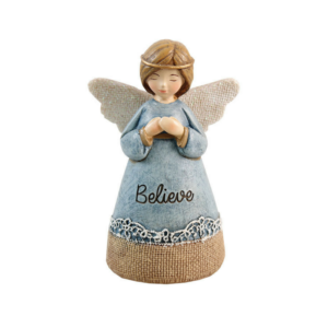 Hand Painted Resin Angel – Believe