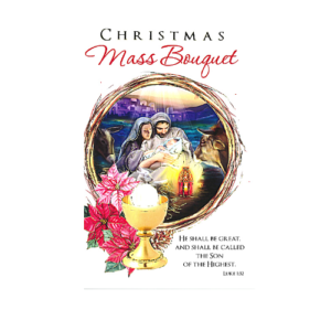 Christmas Mass Bouquet Card