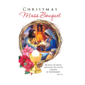Christmas Mass Bouquet Card