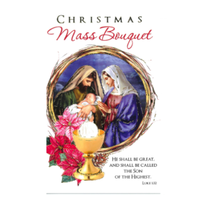 Christmas Mass Bouquet Card