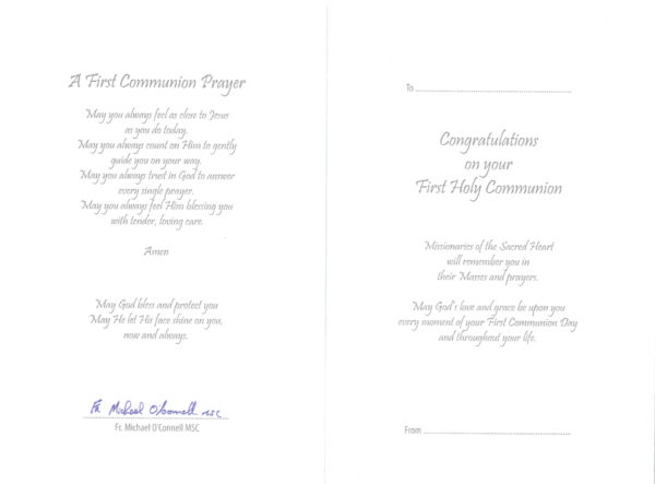 Communion Mass Card - Image 2