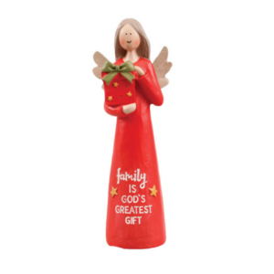 5” Resin Message Angel - Family is God's greatest gift