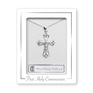 Communion Sterling Silver Cross Necklet