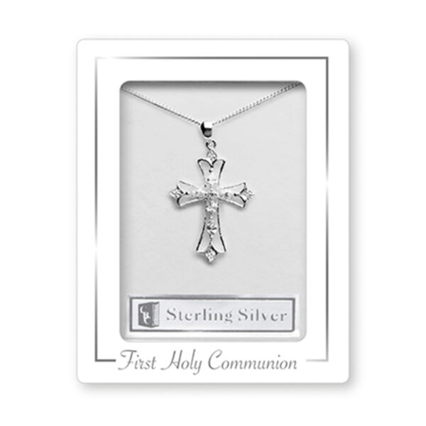 Communion Sterling Silver Cross Necklet
