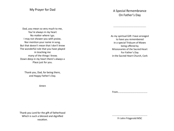 Father's Day Triduum Card 4 - Image 2