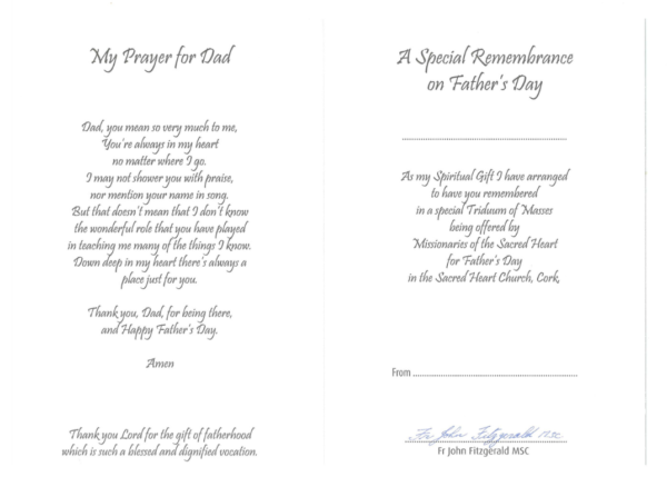 Father's Day Triduum Card 1 - Image 2