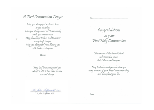 Communion Mass Card 2 - Image 2