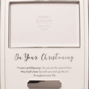Christening Photo Frame/Metal/Silver Plated