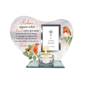 Glass Votive Holder & frame - Robins Near You