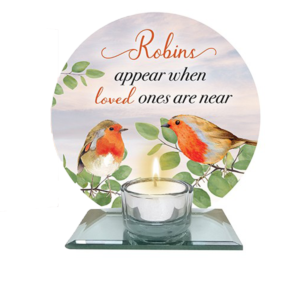 Glass Votive Holder/Robins Near You