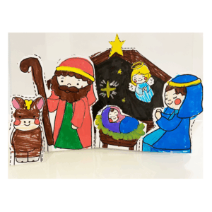 MSC Christmas Cut out Nativity scene